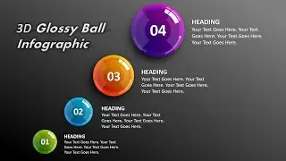 How to Create 3D Glossy Ball Infographic on PowerPoint ||