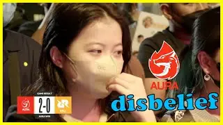 Albert's girlfriend reaction on AURA gigastomping RRQ