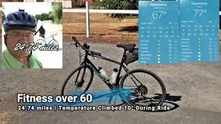 Fitness Over 60 | 24.74 miles | Temperature Climbed 10&deg; During Ride