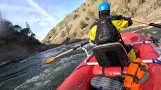 South Fork American River rowing mini max