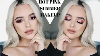 I NEVER THOUGHT I WOULD WEAR THIS COLOR... PINK SUMMER MAKEUP TUTORIAL! | CassidySecrets