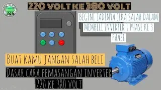 rangkaian dasar cara pemasangan inverter 1 phase  ke 3 phase menggunakan motor 3 phase