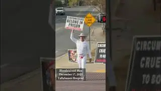 bloodstained men at Tallahassee Memorial healthcare today   ￼
