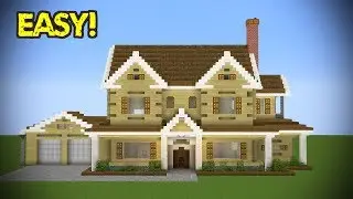 Minecraft: Large Suburban House Tutorial
