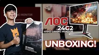 AOC 24G2 144Hz Gaming Monitor Unboxing! (No Talk)