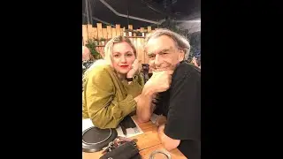 Katerina & Antonis Father and daughter, A summer night at home. Athens , Greece