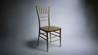 Sparkling Glitter Gold Champagne Steel Skeleton Chiavari Chair