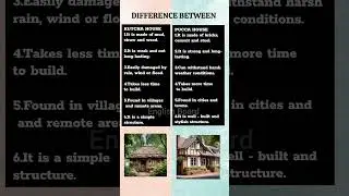Kutcha house and Pucca house difference #kutcha #pucca
