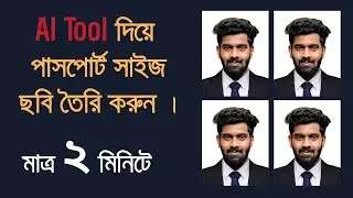 AI Tool দিয়ে পাসপোর্ট সাইজ ছবি তৈরি করুন ।