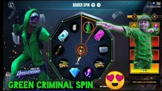 green criminal / spin / free fire | 😂