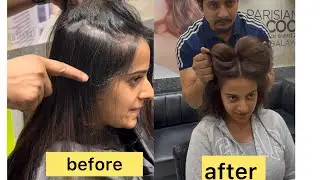 how to do global color at salon // best brown color at salon full tutorials 