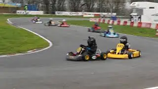 Meijndert karting in microkart Kombikart Comer C50 @ SHW Strijen day 2 Mini-cursus 25-11-18