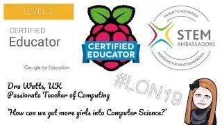Dru Watts #LON19 #GoogleEI Google Innovator Application Video Submission