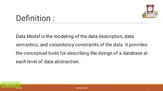 Data models introduction || Data concepts || DBMS || ENGINEERING CONCEPTS - Morning Alarm