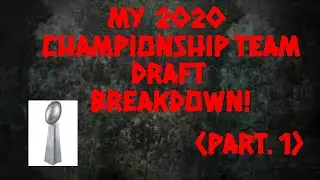 My 2020 Championship Team BREAKDOWN!!! Part 1. | Flawless Fantasy Football | #WinYourLeagueDammit!!