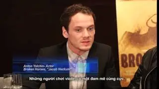 Actor Anton Yelchin, Chris Marquette & director Vidhu Vinod Chopra: 'BROKEN HORSES'