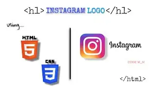 How To Create INSTAGRAM Logo With HTML and CSS.