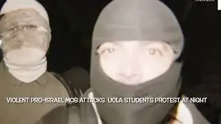 Pro-Israel mob attacks peaceful protesters at UCLA with metal bats and fireworks