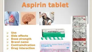 Aspirin Tablet की सम्पूर्ण जानकारी जानें || by Raginee cholkar ||