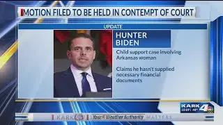 Update: Hunter Biden deposition set for March 11, plaintiff wants him held in contempt
