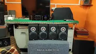 300 Watts Power 2 Channel Amplifier With 4 Box. SOUND CHECKING... 🔊 in Shop