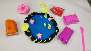 How to make a Duck Pond with Clay Art  DIY