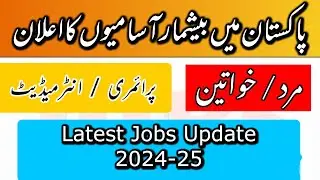 New jobs 2024 in pakistan | Latest jobs opportunity in pakistan 2024-25