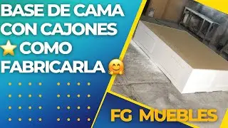 Base de Cama con Cajones ⭐ COMO FABRICARLA 🤗