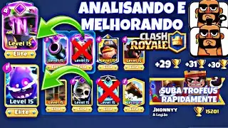 ANALISEI E JOGUEI COM OS DECKS DOS INSCRITOS NO CLASH ROYALE