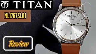 Titan White Dial Brown Leather Strap Men's Watch NL1767SL01 Review | Watch Repair Channel