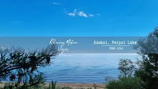 Relaxing Sound of the Peipsi Lake Waves and Piano in 4K (daytime)
