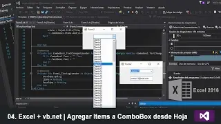 04. Excel + vb.net | Agregar Items a ComboBox desde Hoja de Cálculo