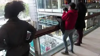 INSIDE THE BEAUTIFUL TIMES WARNER BUILDING, COLUMBUS CIRCLE (CENTRAL PARK) NEW YORK!!