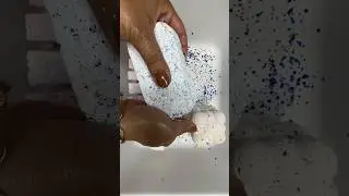 Gym chalk Glitter mix #asmr #gymchalk #satisfying #glittermix