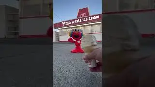 Elmo once ice cream VS after Elmo eats ice cream #goviral #elmo #elmosworld #icecream #aftericecream