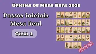 Oficina  de Mesa Real - A casa 1 - passos iniciais na leitura 