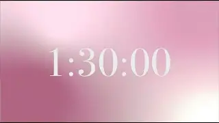 90 Minute Study Focus Timer 🎀 Soft Pink Aesthetic Countdown