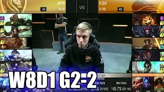 Echo Fox vs Apex Gaming | Game 2 S6 NA LCS Summer 2016 Week 8 Day 1 | FOX vs APX G2 W8D1 1080p
