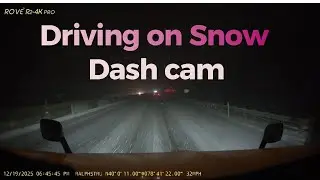 Dash cam in the snow dec 19 , 2025 on the  I 76 Pa pike. 