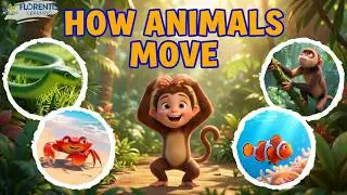 How Animals Move English Children's Song | Learn English Vocabulary