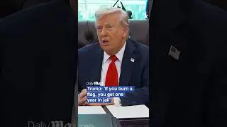 Trump: 'If you burn a flag, you get one year in jail'