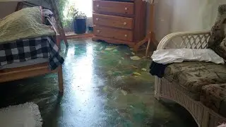 DIY Paper Bag Floor Collage