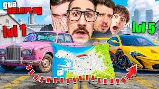 30 МАШИН РАЗНОГО УРОВНЯ СПРЯТАНЫ В ГОРОДЕ! МЫ НЕ МОГЛИ НАЙТИ ЭТО! ЭТО УГАР! (GTA 5 RP)