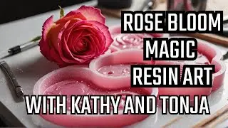 Creations with Tonja is live! Rose Bloom in a Heart Shaped Mold Resin Art