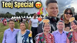 Teej Ka Dar Aaya Mummy Ke Maayke Se😍| Aur Puri Family Gai Teej Celebrate Karne!🎉 | Alisha Thapa