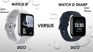 Dizo Watch D sharp vs Dizo Watch D 🤔 shocking upgrade within budget😍 let's see #comparison #techpoke