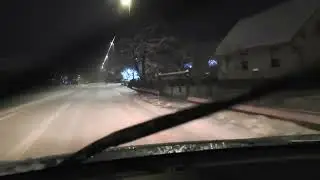 SNOWY NIGHT'S DRIVE!  NANA'S FLUID REFLECTION @sanjahotko8585 #youtubelives #creators LIVE STREAM