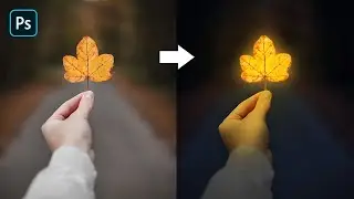 Photoshop Tutorial- Glowing Leaf  | Glowing Effect