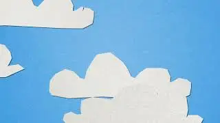 4K Loop | Paper Cloud Animation - Paper Animation Loop