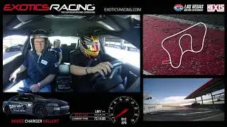 The wife and I going for a ride along with a professional drifter.